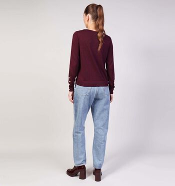 Vila Pulls Noir/Bordeaux