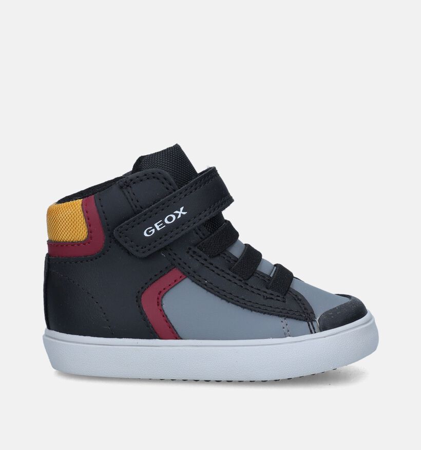 Geox Gisli Zwarte Hoge schoenen voor jongens (345937) - geschikt voor steunzolen