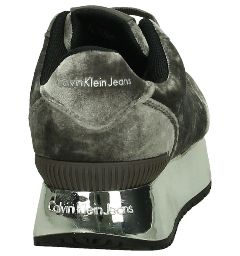 Calvin Klein Cate Grijze Veterschoen, , pdp