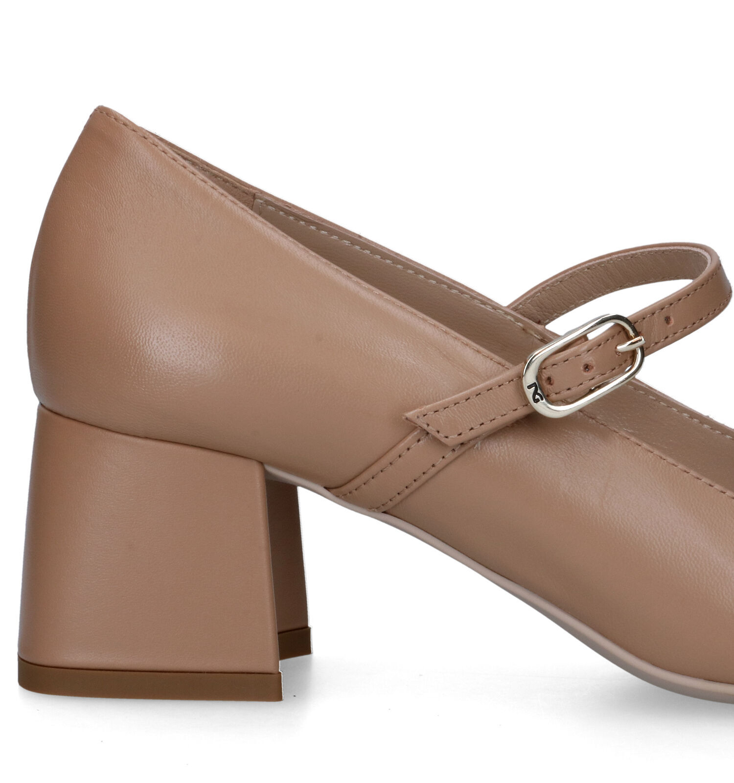 NeroGiardini Camel Pumps met blokhak Dames Pumps Online op TORFS.BE