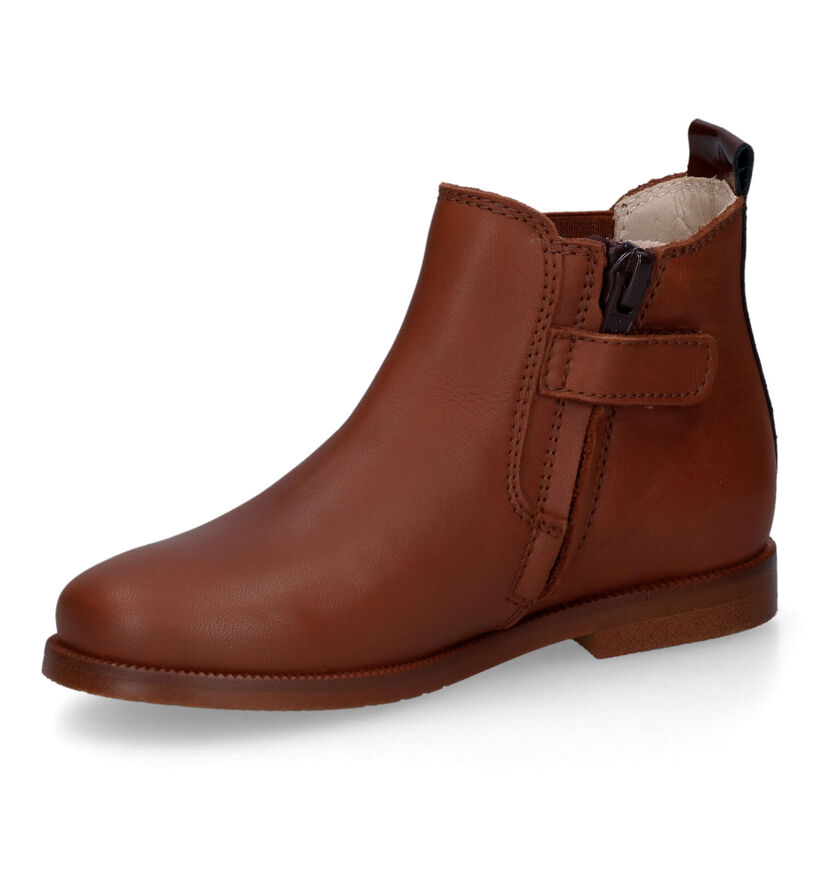 Beberlis Bottes courtes en Cognac en cuir (315700)