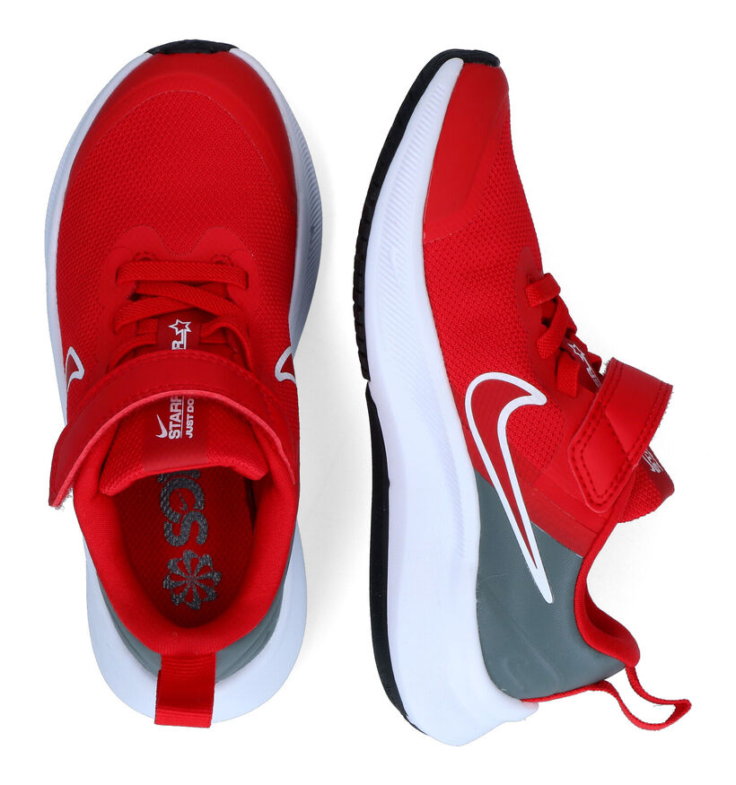 Nike Star Runner 3 PS Baskets en Rouge en textile (325368)