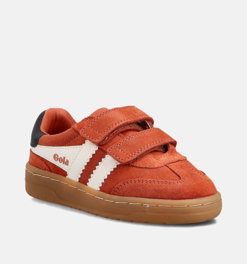 Gola Viper Strap Oranje Sneakers voor meisjes, jongens (360984) - geschikt voor steunzolen