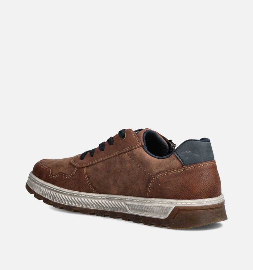 Rieke Baskets en Bleu Rieker Baskets en Cognac pour hommes (360459) - pour semelles orthopédiques