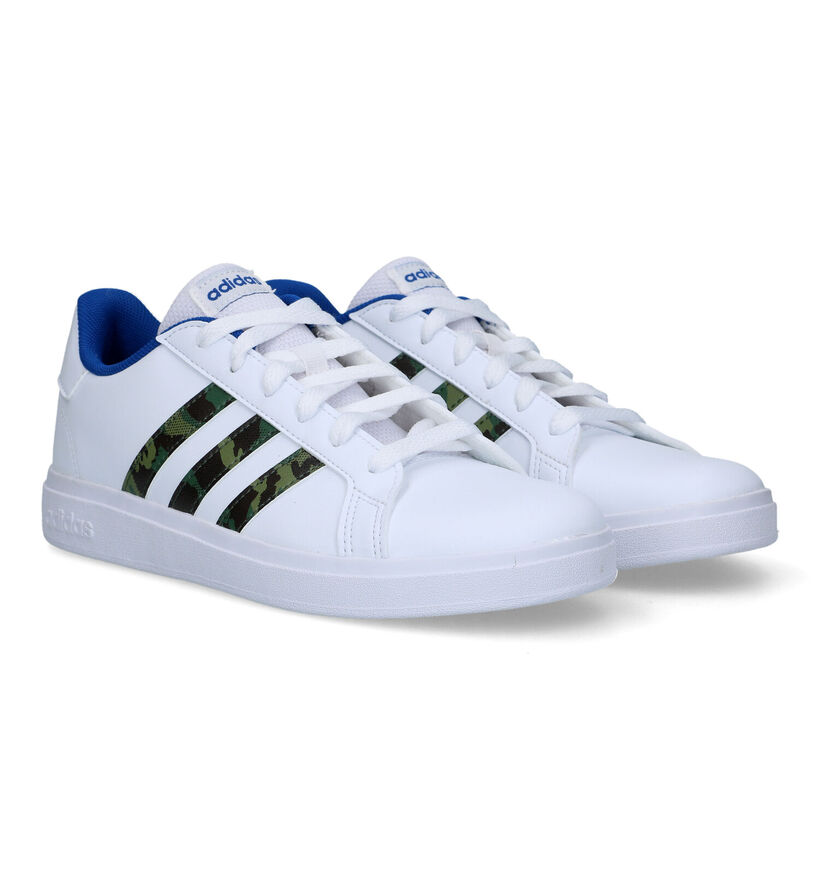 adidas Grand Court 2.0 Baskets en Blanc pour filles, garçons (324104)