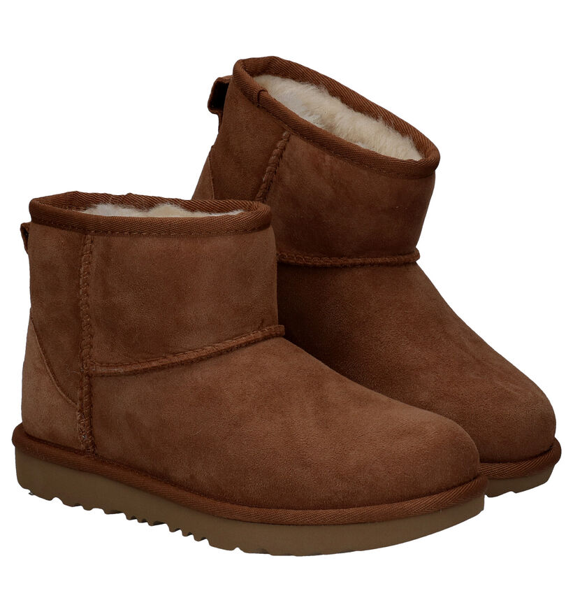 UGG Classic Bottes en Cognac en nubuck (278807)