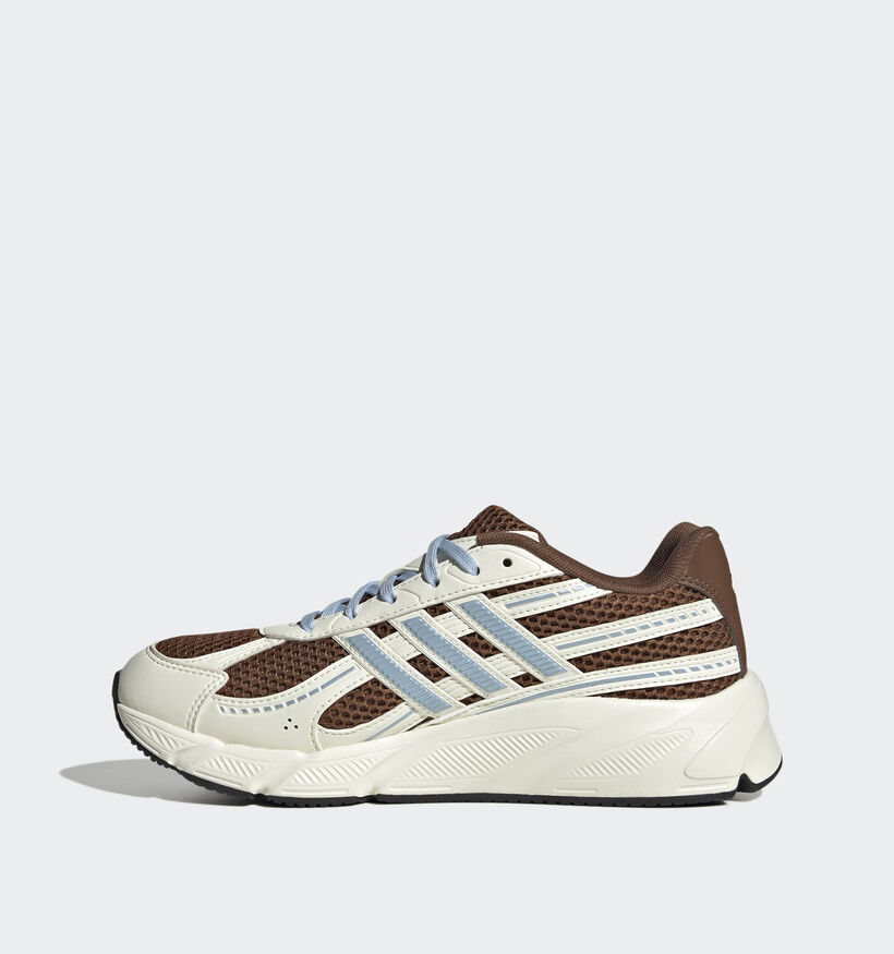 adidas Technochaos 2000 Baskets basses en Marron fonc&eacute;/Ecru pour femmes (380342)