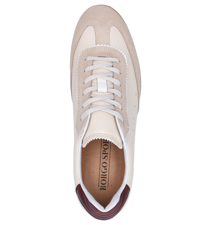 Borgo Sport Montreal Beige Veterschoenen voor heren (274004) - geschikt voor steunzolen