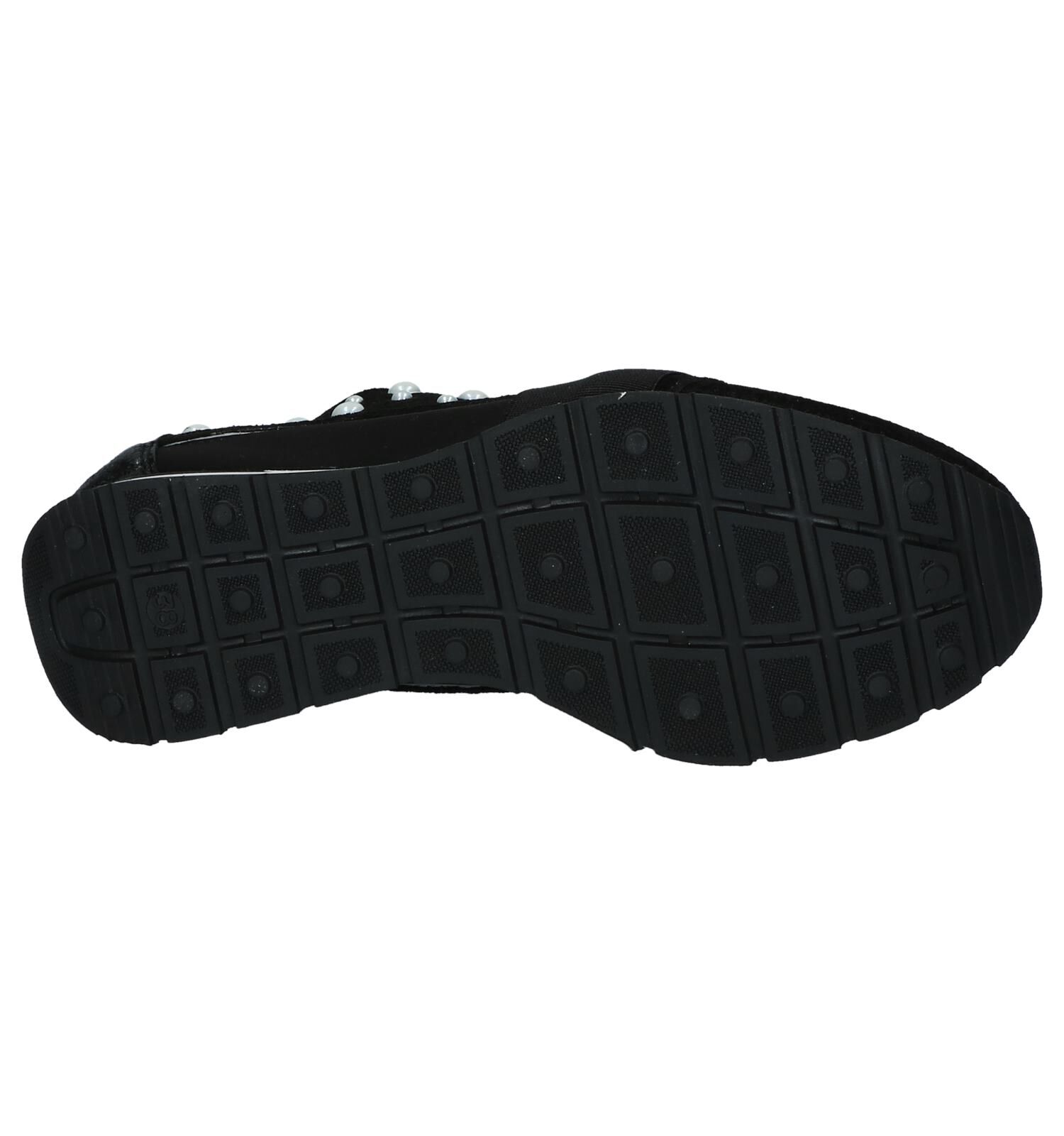 Zwarte Lage Geklede Sneakers Tango Oona Dames Sneakers Online op TORFS.BE