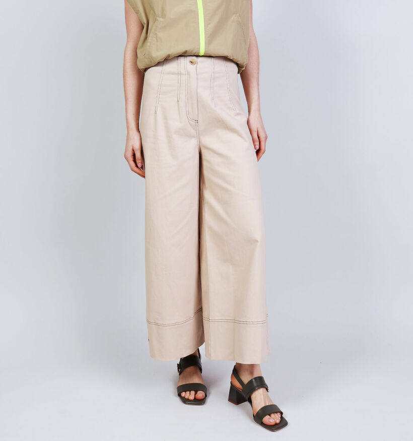 Orfeo Olivie Pantalon classique en Beige pour femmes (371940)