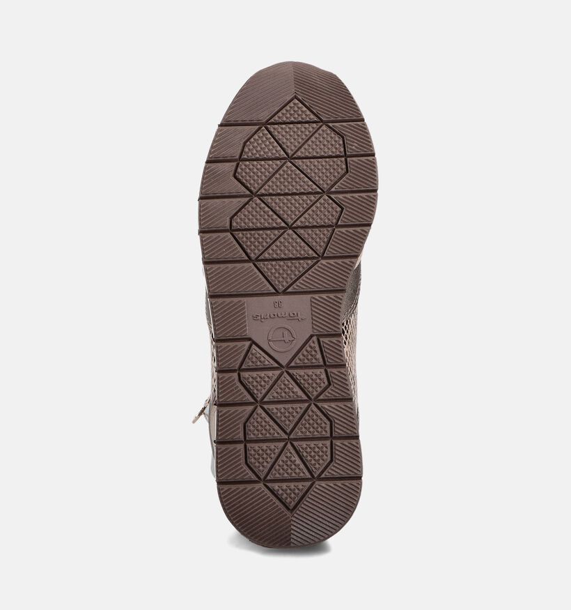 Tamaris Chaussures à lacets en Taupe pour femmes (360654) - pour semelles orthopédiques