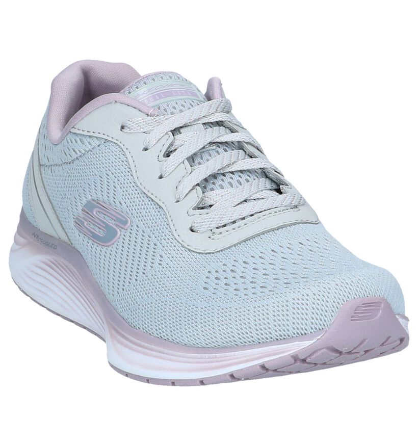 Zwarte Sneakers Skechers Skyline in stof (252003)