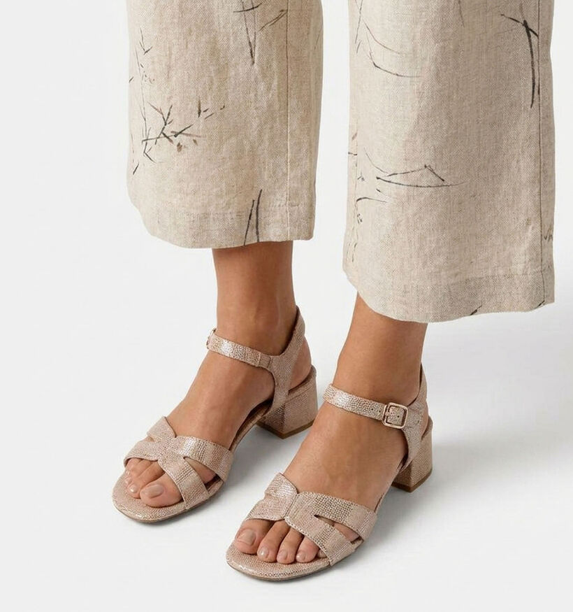 Jana Sandales &agrave; talons en Or rose pour femmes (371799)