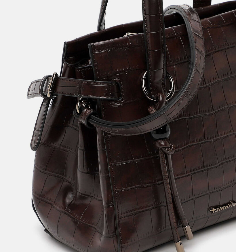 Tamaris Marion Donkerbruine Handtas Croco voor dames (378816)