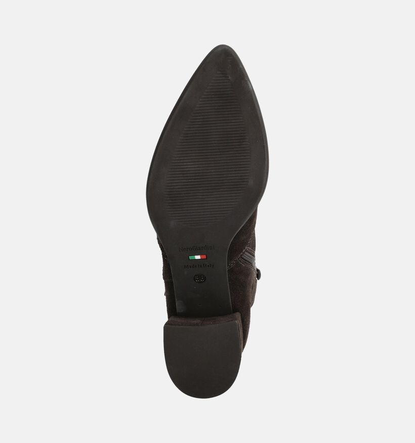 NeroGiardini Bottines en Brun fonc&eacute; pour femmes (379406)