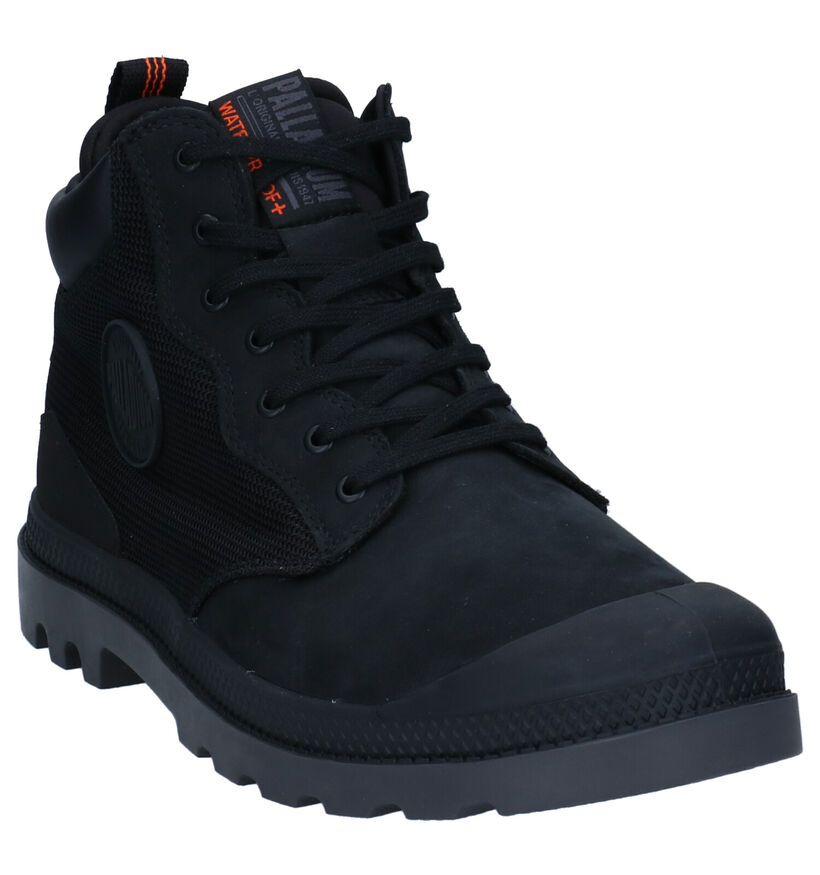 Palladium Outsider Zwarte Boots in daim (294706)