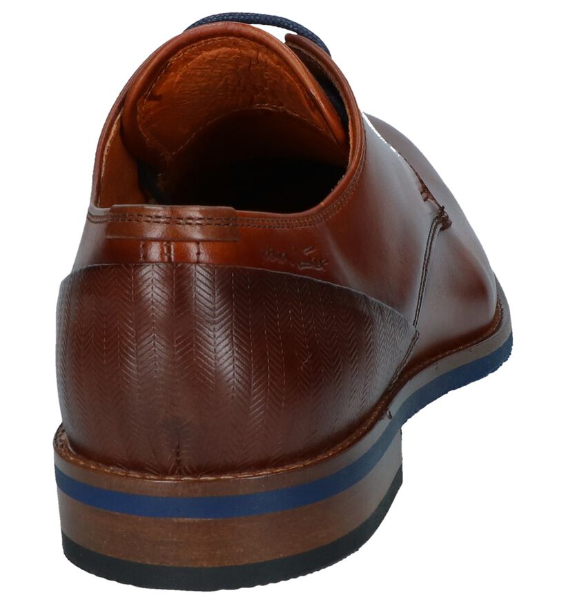 Van Lier Chaussures habillées en Cognac en cuir (241084)