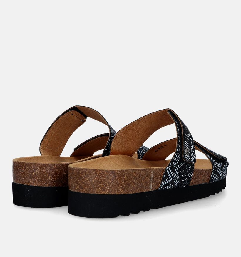 Scholl Lusaka 2.0 Zwarte Slippers in kunstleer (336771)