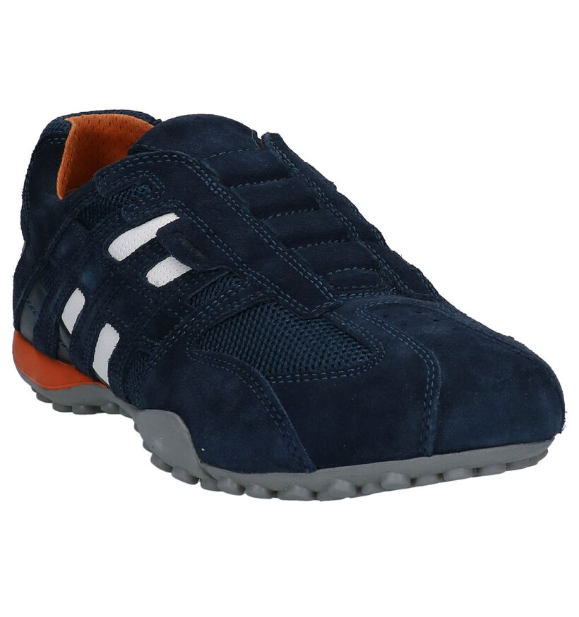 Geox Snake Chaussures slip-on en Bleu pour hommes (278963) - pour semelles orthopédiques