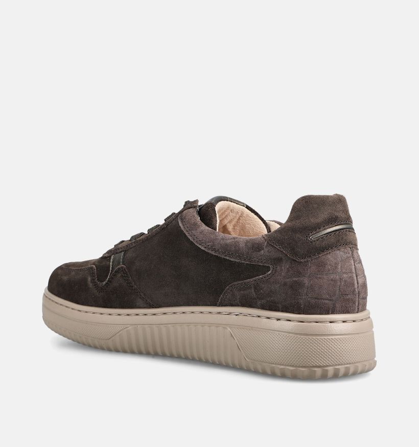 Gabor Donkerbruine Sneakers voor dames (380042) - geschikt voor steunzolen