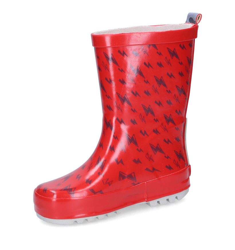 Go Banana's Alligator Bottes de pluie en Rouge pour garçons (315337) - pour semelles orthopédiques