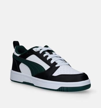 Puma Rebound Low Baskets Noir/Blanc/Bleu/Vert