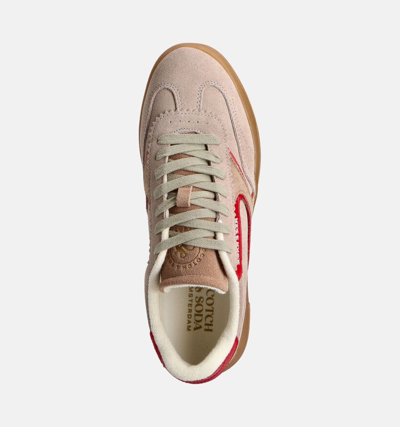 Scotch & Soda Slim Bruine Sneakers voor heren (359414) - geschikt voor steunzolen