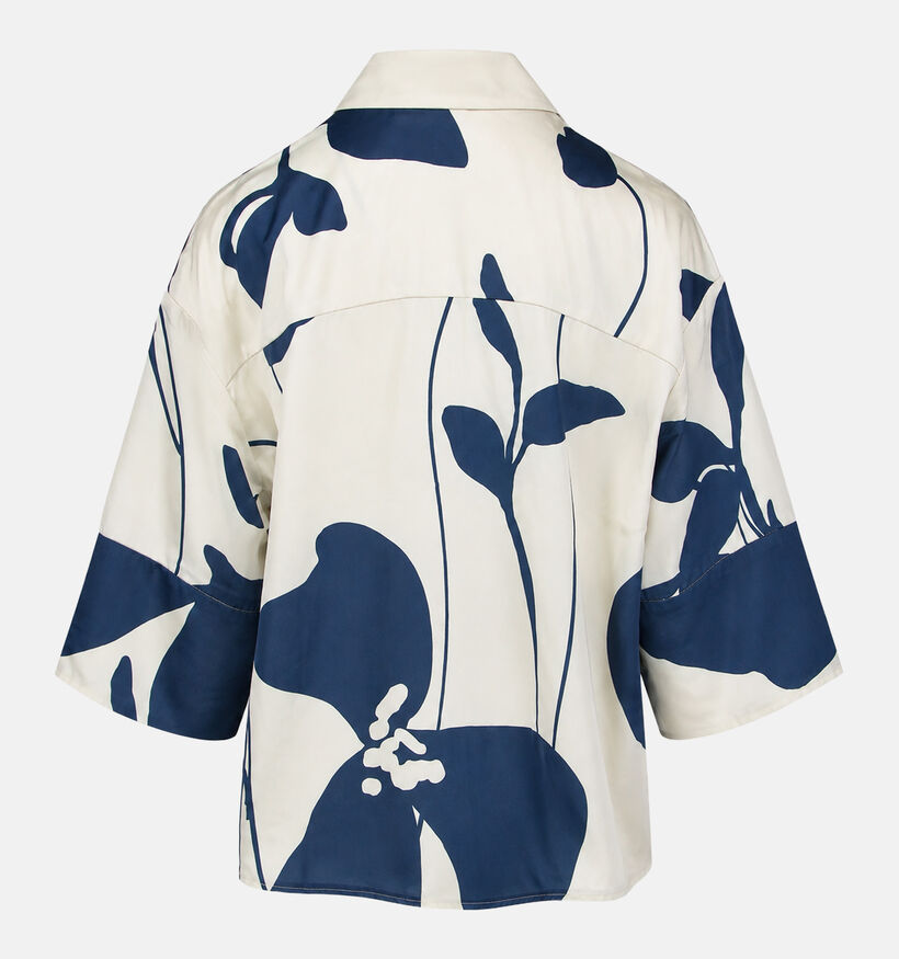 Vila Murina Beige/Blauwe Blouse voor dames (385898)