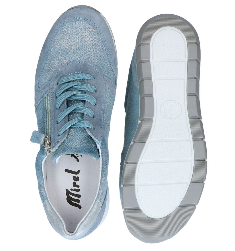 Mirel Pearl Blauwe Lage Schoenen in nubuck (285556)
