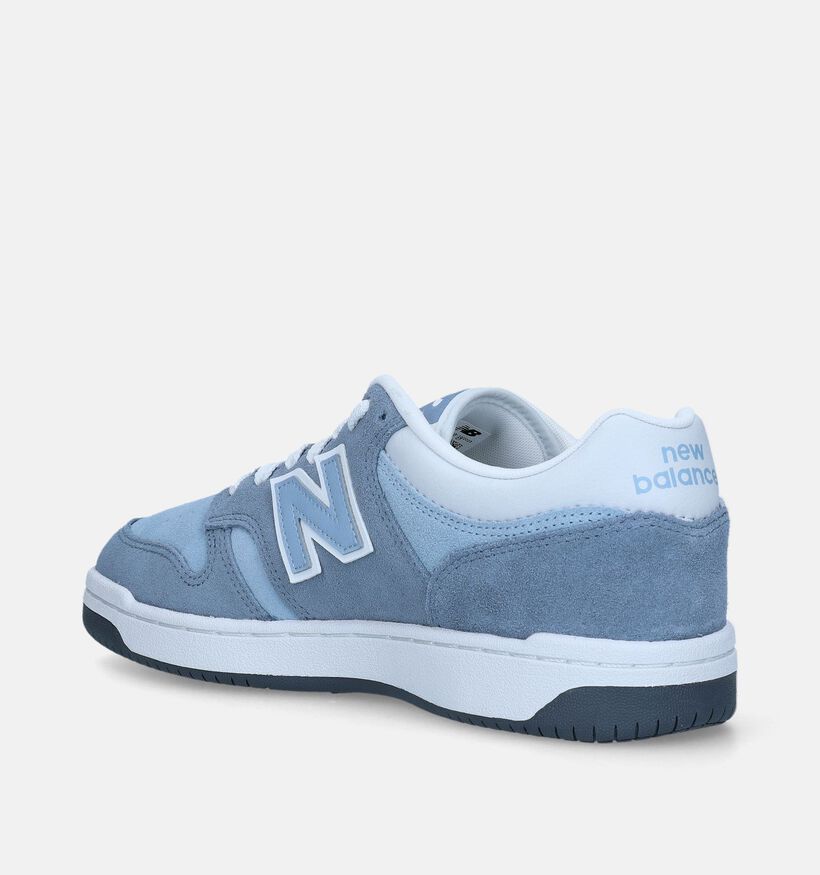 New Balance BB 480 Baskets en Bleu pour hommes (334274) - pour semelles orthopédiques