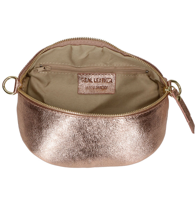 Via Limone Rose Gold Crossbody Heuptas in leer (328703)