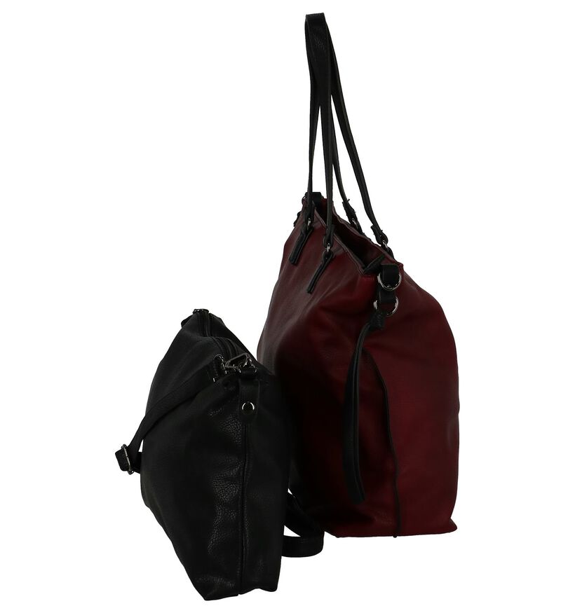 Bordeaux 2 in 1 Shopper Tas Emily & Noah in kunstleer (227480)