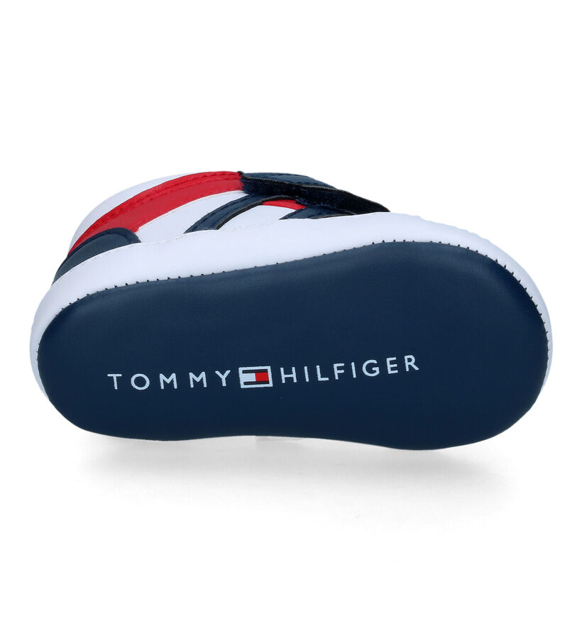 Tommy Hilfiger Wit/Blauwe Babysneakers voor jongens (314509)