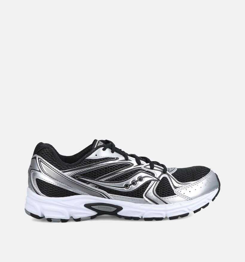 Saucony Ride Millenium Zwarte/Zilveren Sneakers voor heren (376423) - geschikt voor steunzolen