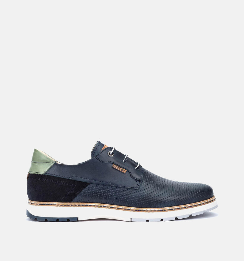 Pikolinos Olvera Blauwe Veterschoenen voor heren (355443) - geschikt voor steunzolen