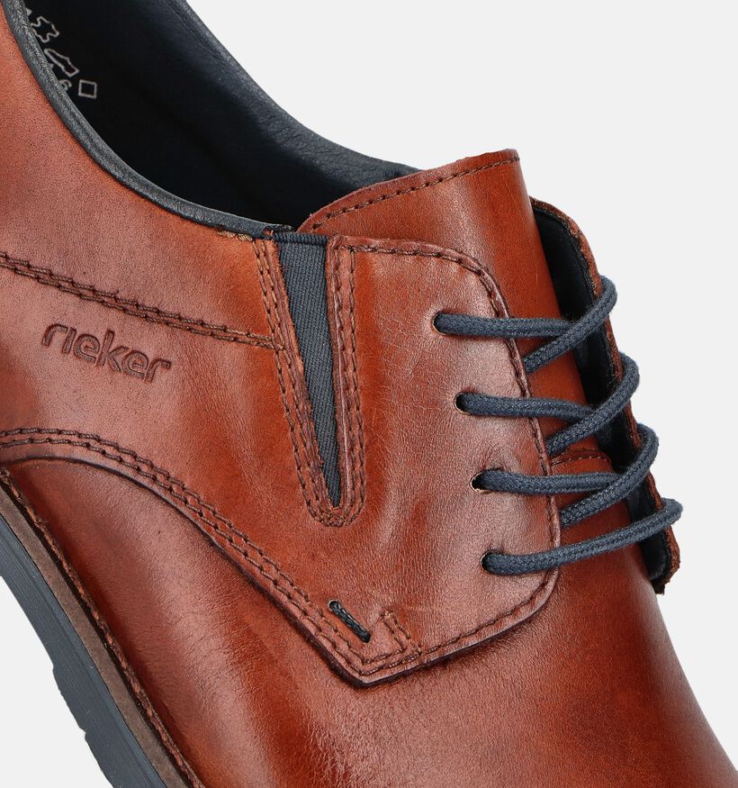 Rieker Cognac/Bruine Geklede Schoenen voor heren (360451) - geschikt voor steunzolen