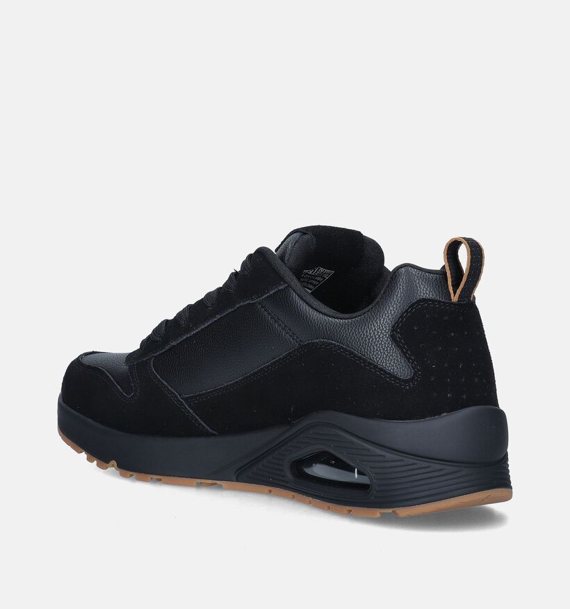 Skechers Uno Stacre Baskets en Noir pour hommes (355580) - pour semelles orthopédiques