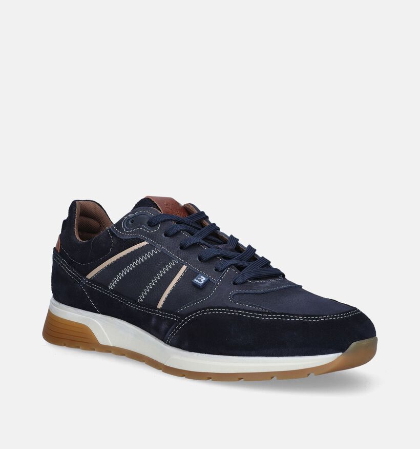 Bufflox Berlin Blauwe Veterschoenen voor heren (353937) - geschikt voor steunzolen