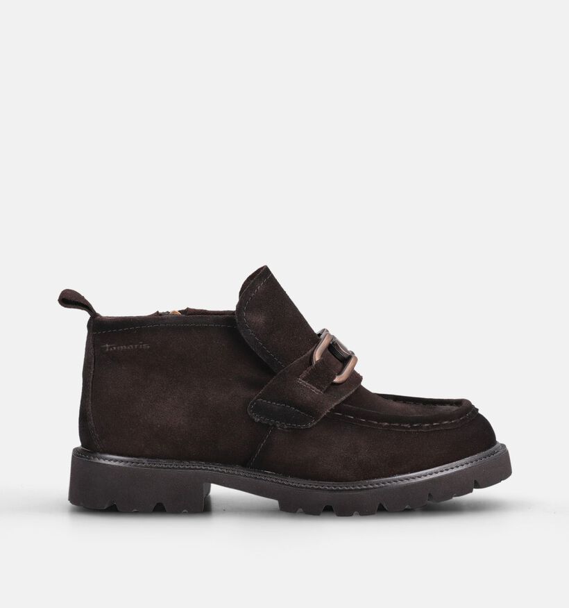 Tamaris Comfort Donkerbruine Boots voor dames (376367) - geschikt voor steunzolen