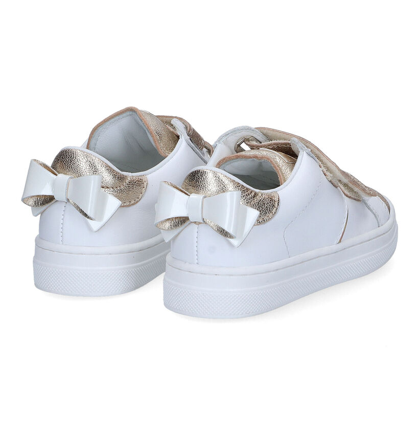 Beberlis Witte Velcroschoenen voor meisjes (307016) - geschikt voor steunzolen