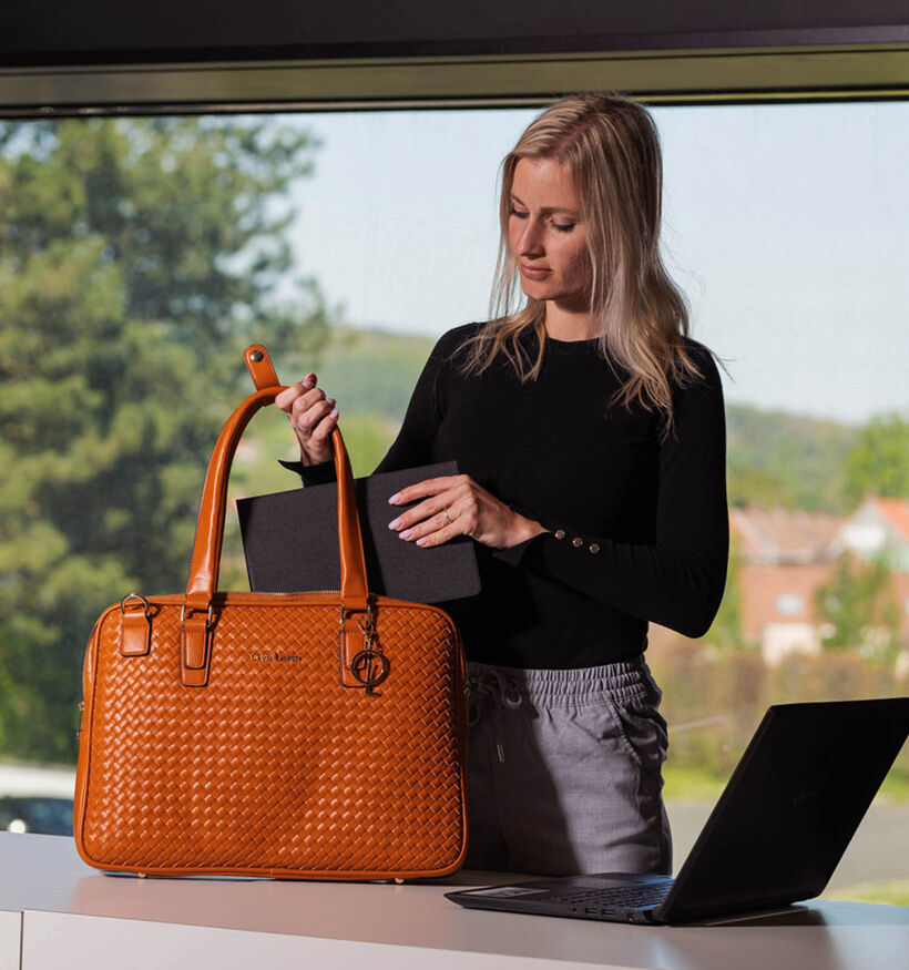 Olivia Lauren Nevada PC Sac pour ordinateur portable en Cognac pour femmes (333965)