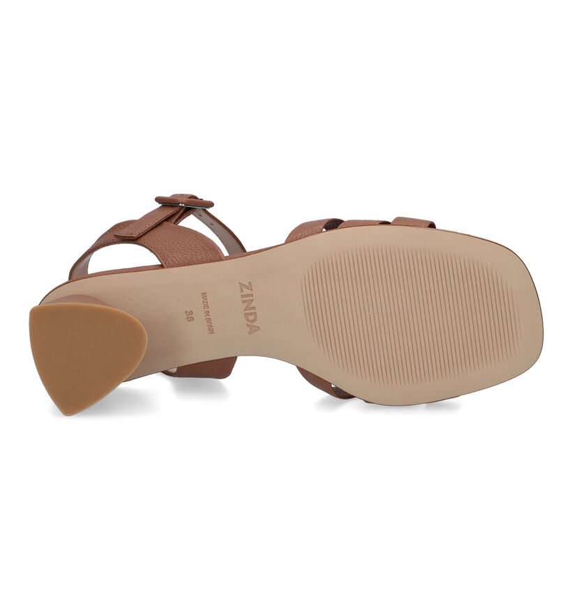 Zinda Cognac Sandalen voor dames (308408)