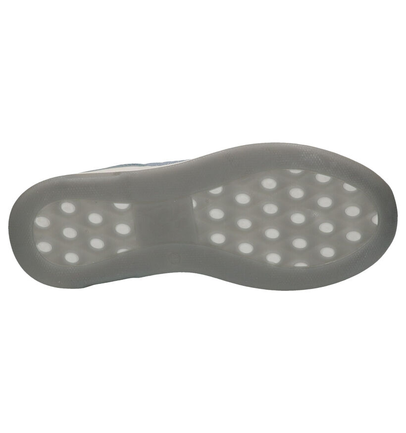 Dazzle Blauwe Slip-on sneakers in stof (274255)