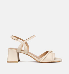 Geox D New Eraklia 50 Sandales &agrave; talons en Blanc pour femmes (368149)