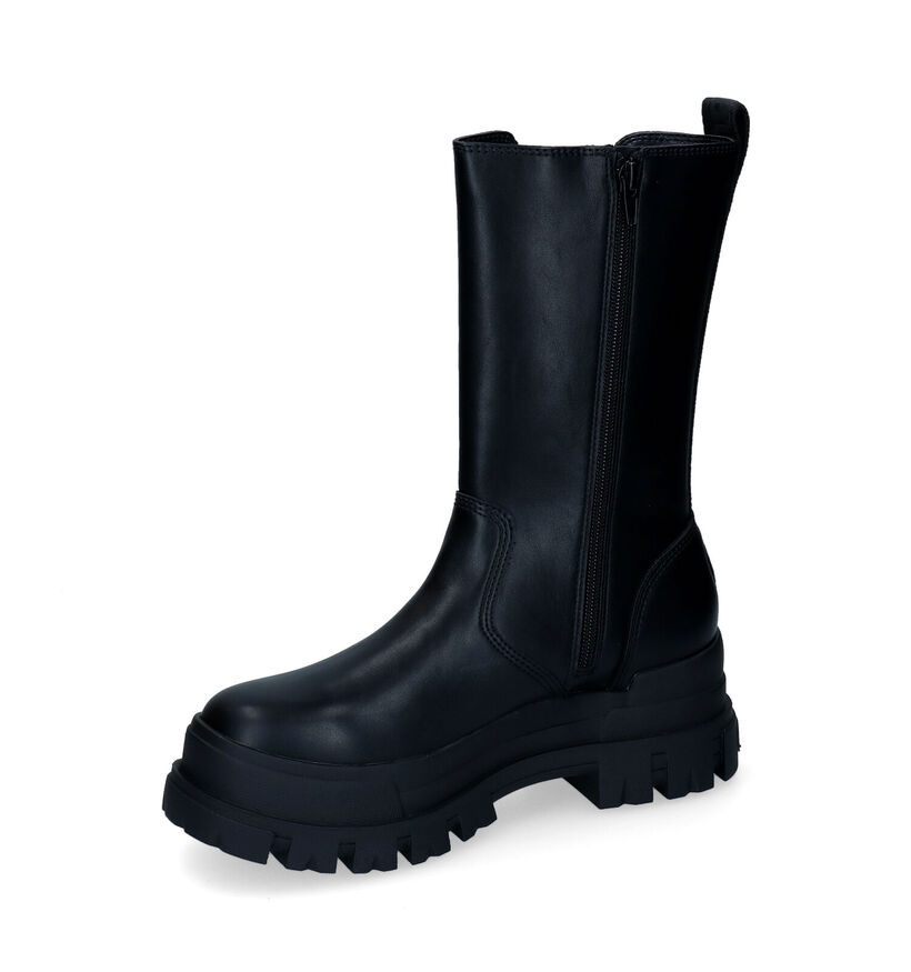 Buffalo Aspha Zwarte Boots in kunstleer (295251)