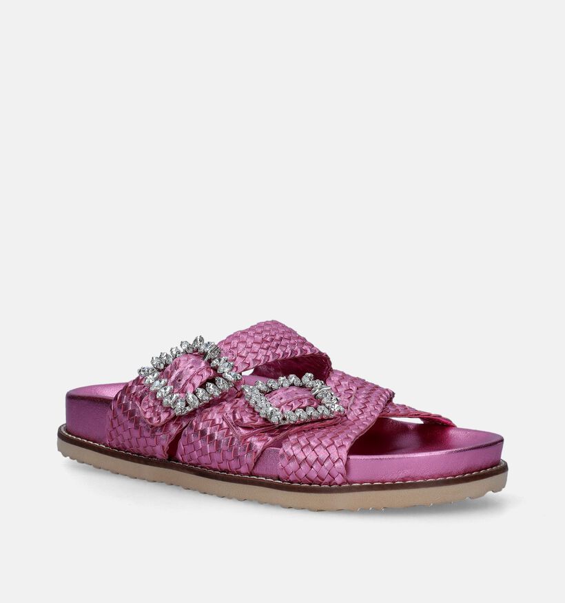Inuovo Roze Metallic Slippers voor dames (341522)