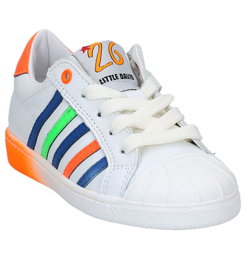 Little David Max Witte Sneakers voor jongens (289365) - geschikt voor steunzolen