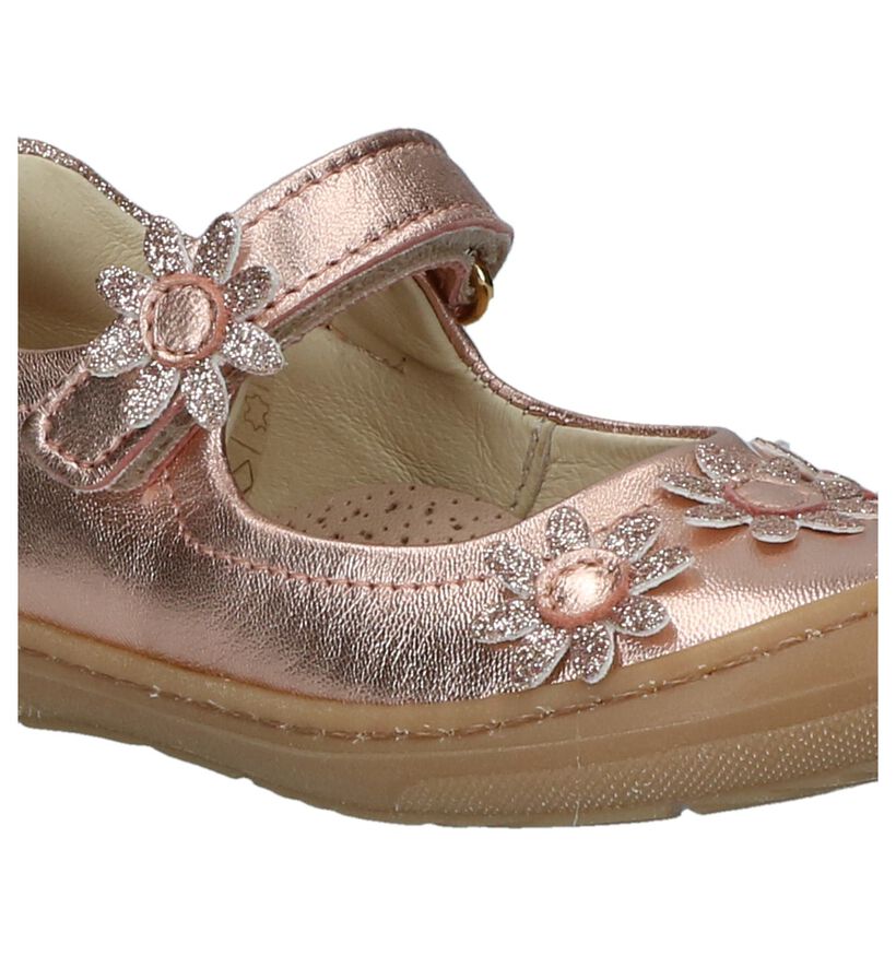 Lunella Ballerines en Rose en cuir (245613)