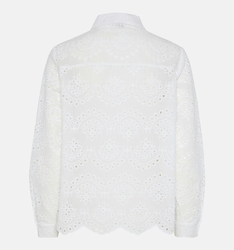 Pieces Vilde Wit Hemd Kant voor dames (351119)
