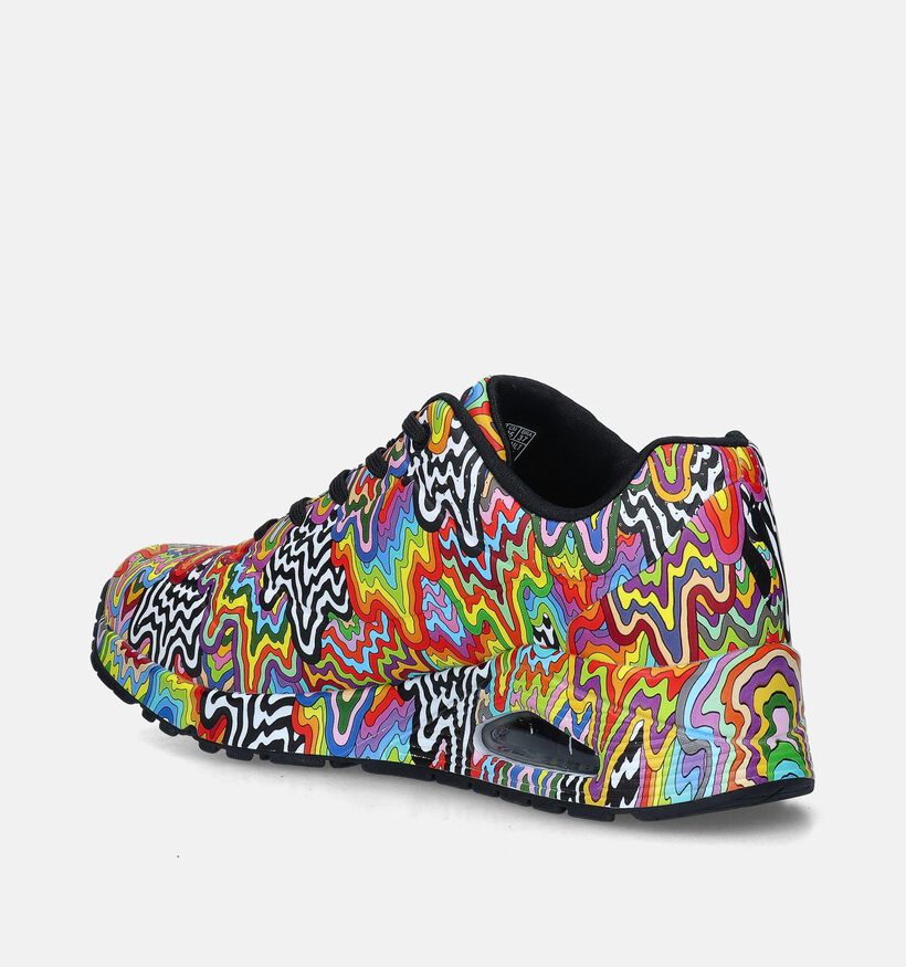 Skechers Uno Jen Stark Infinite Drip Zwarte Sneakers voor dames (343893)
